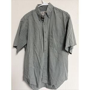 Sedgefield Shirt Men's Size M 100% Cotton Short Sleeve Plaid